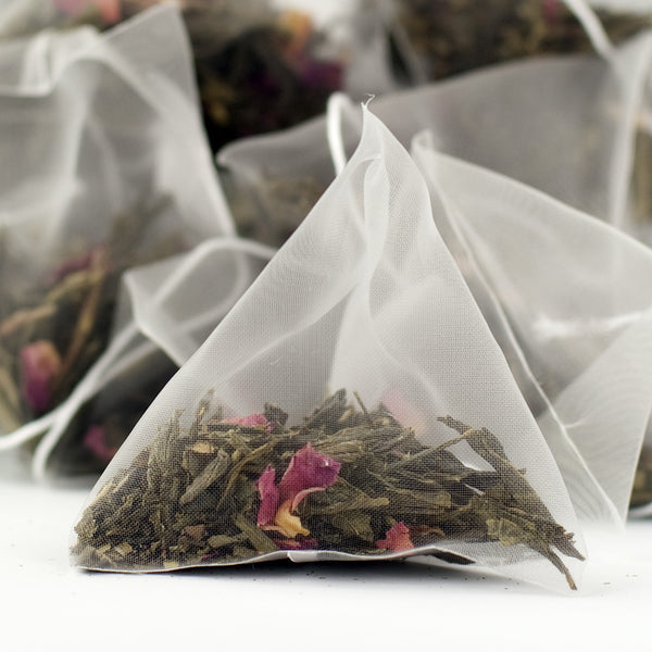 Kaika Cherry Sencha Green Tea - Pyramid Tea Bags