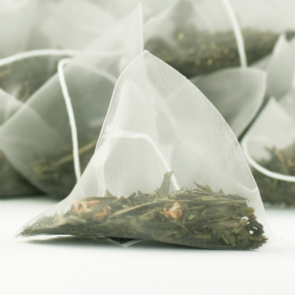 Summer Strawberry Green Tea Pyramid Teabags